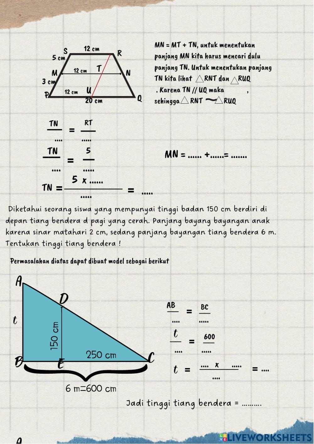 Kesebangunan segitiga