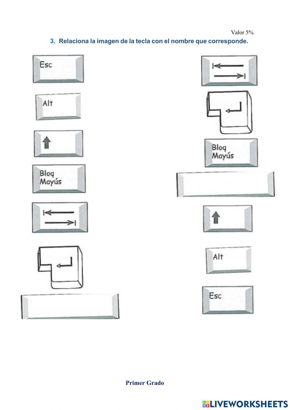 Examen Segundo Parcail Primer Grado