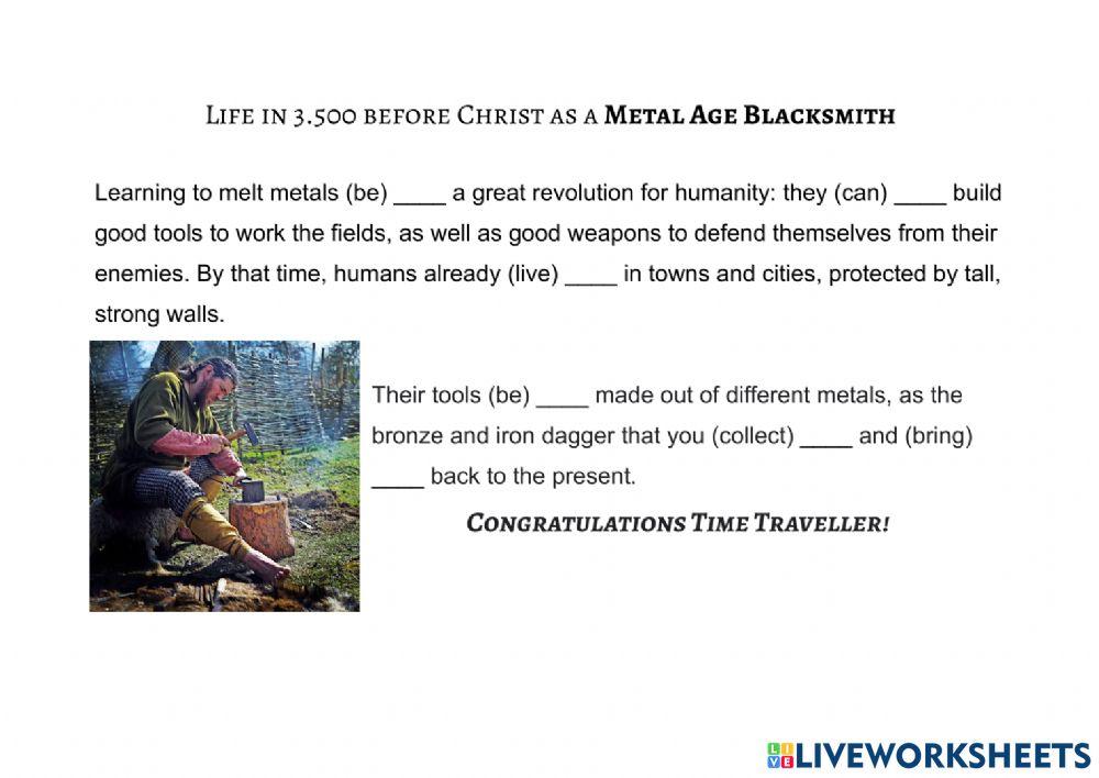 Time travellers 2 - metal age blacksmith