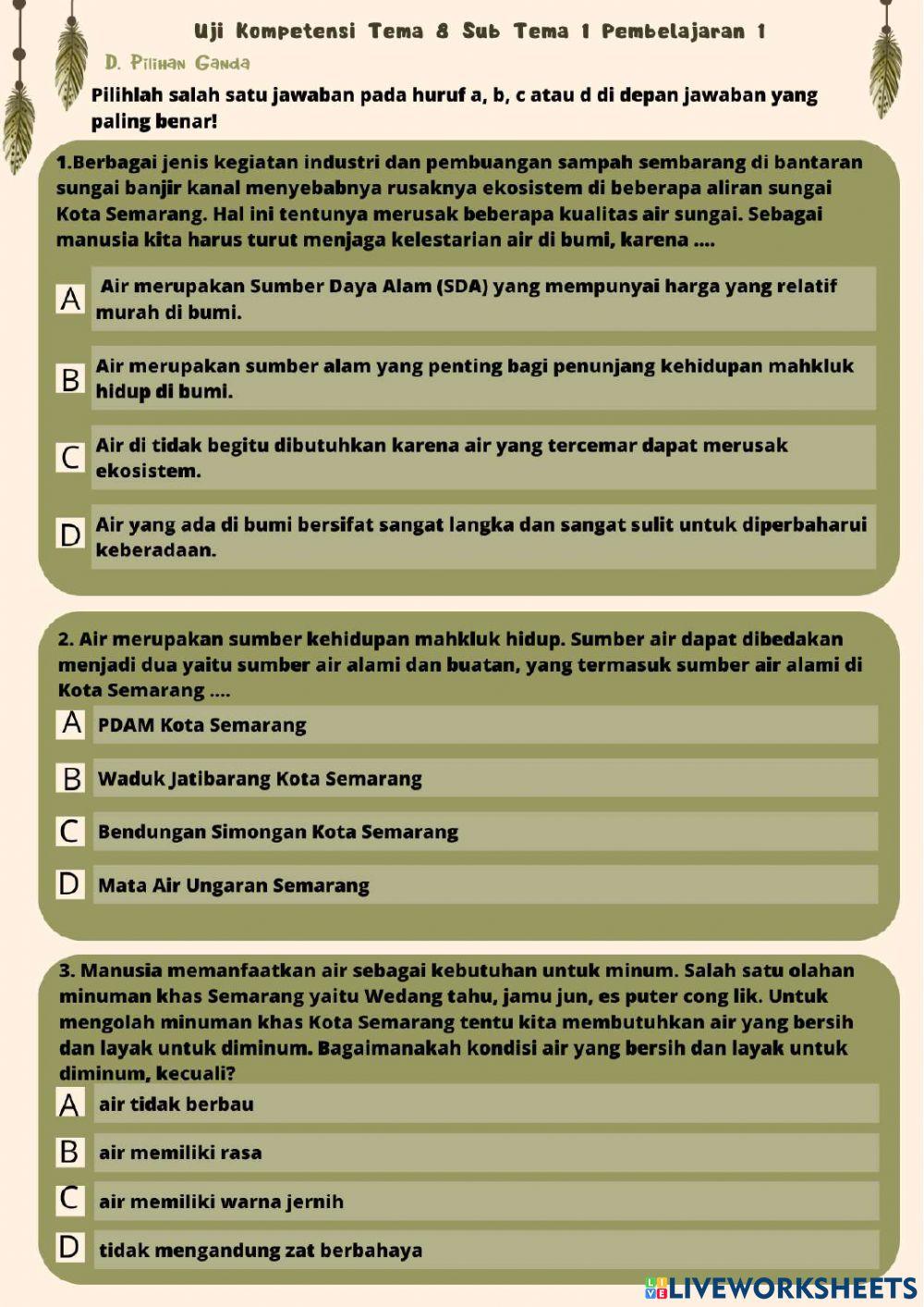 LKPD Elektronik Berbasis Kearifan Lokal
