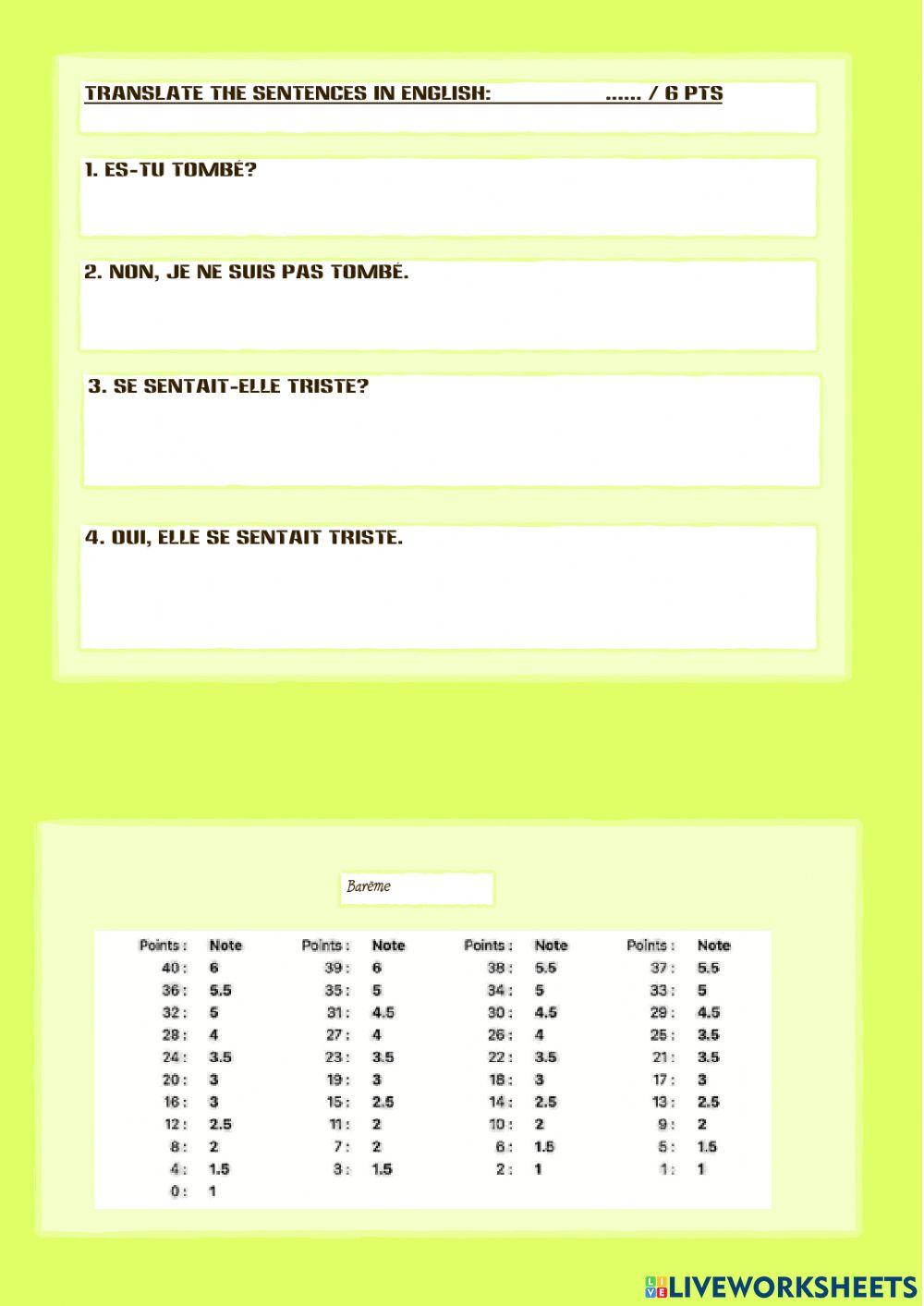Irregular verbs