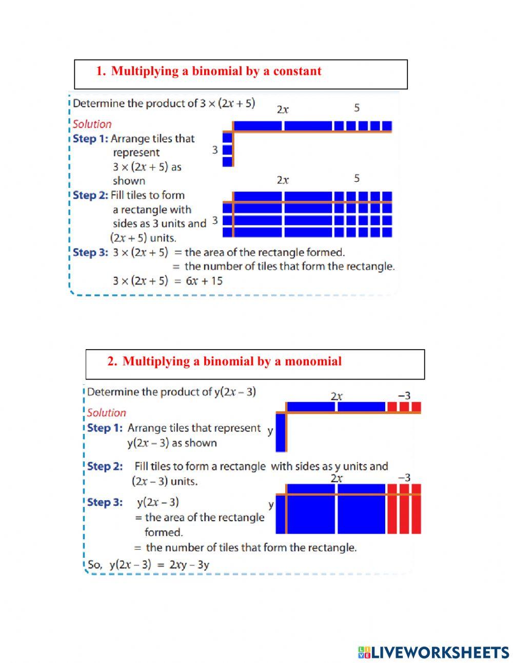 Multiplying polynomial