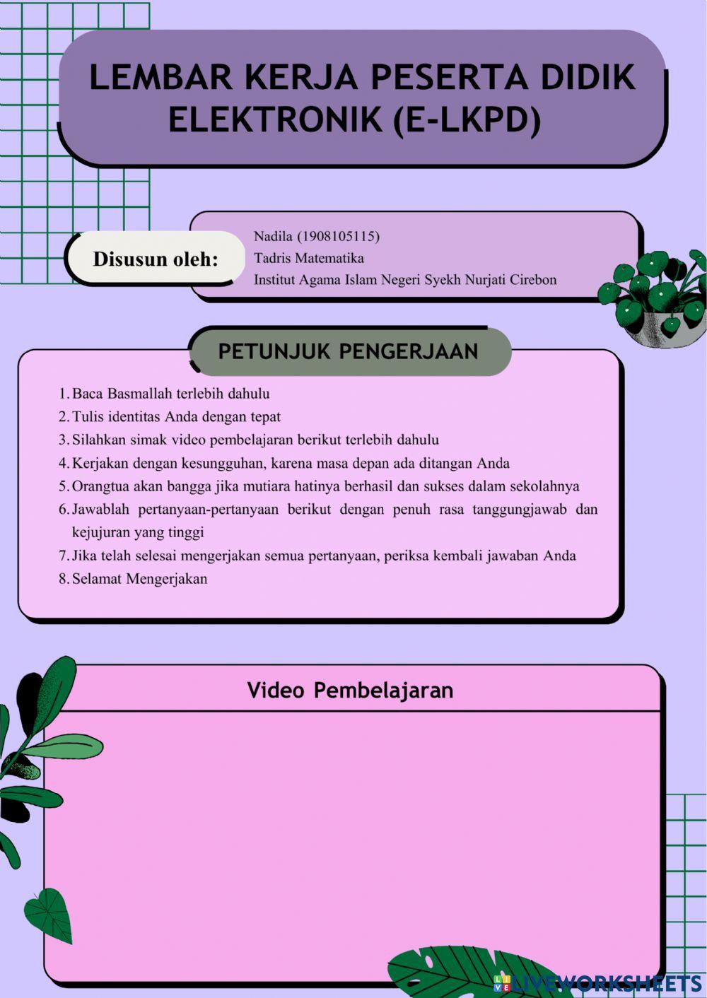 E-lkpd trigonometri (ukuran sudut)