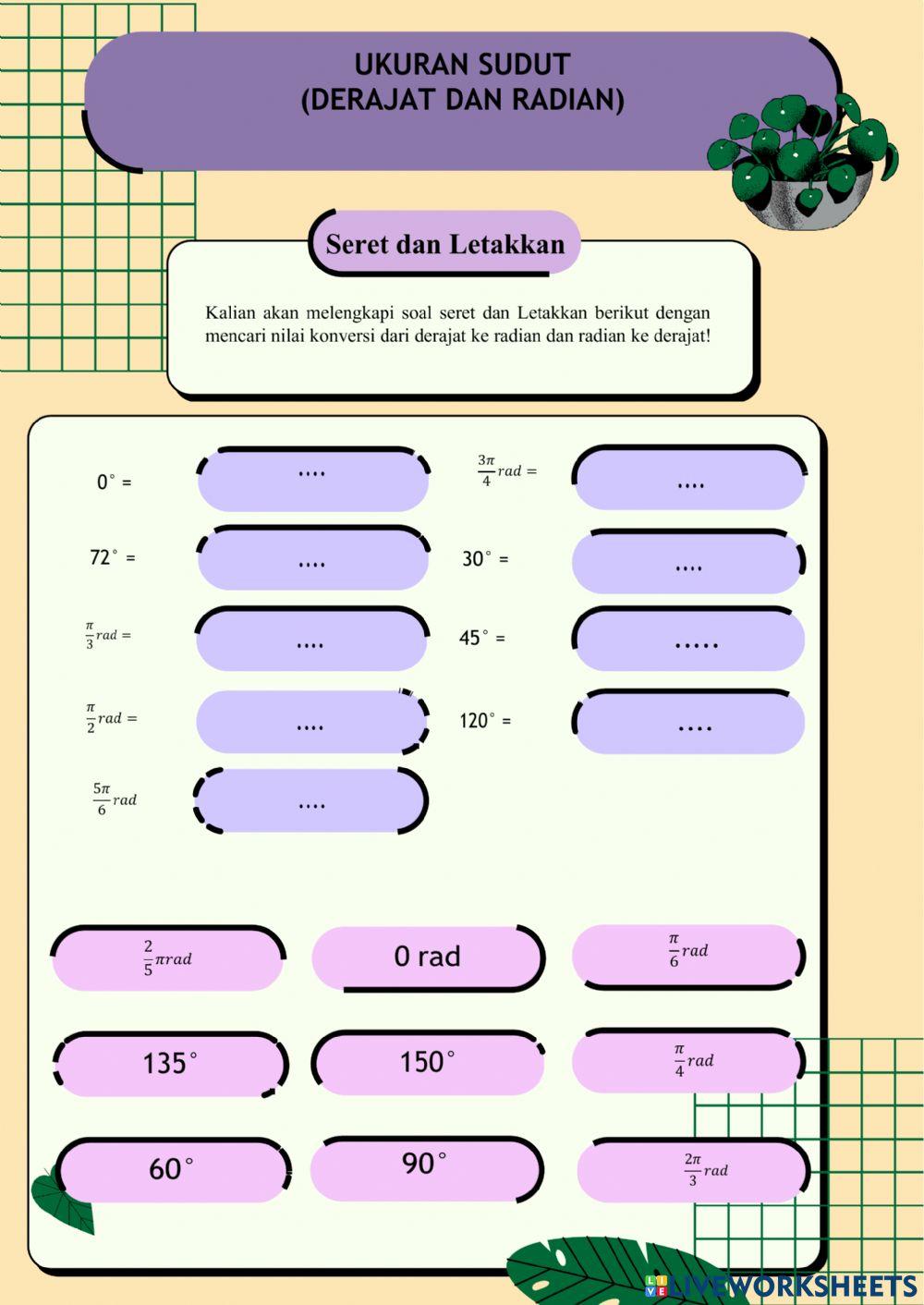 E-lkpd trigonometri (ukuran sudut)
