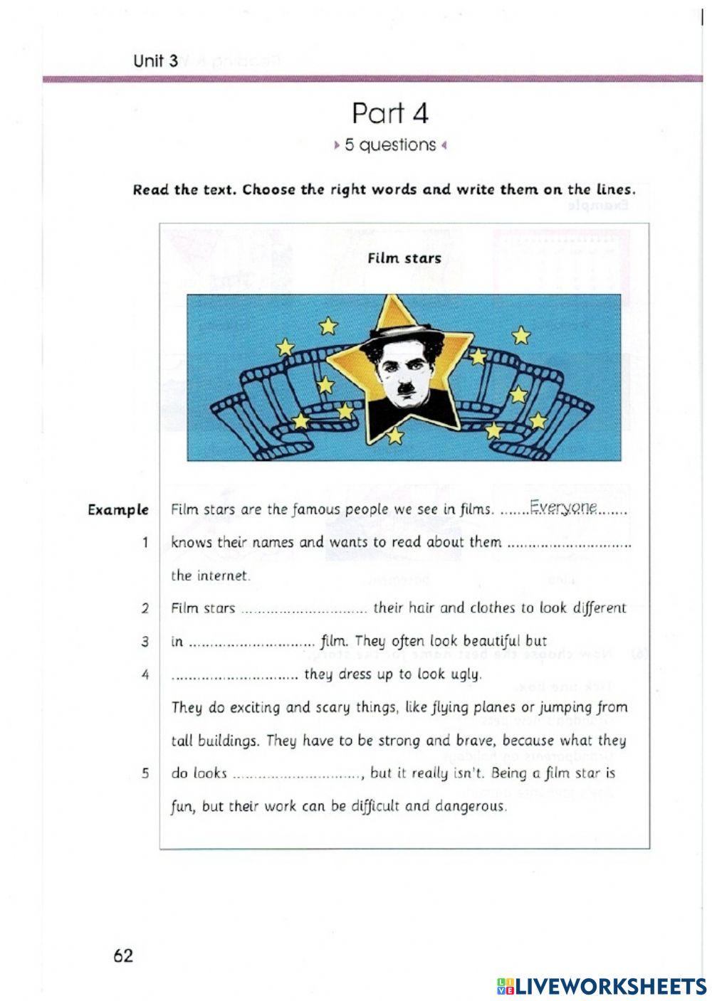 Mover test 3 reading and writing part 1 - 4