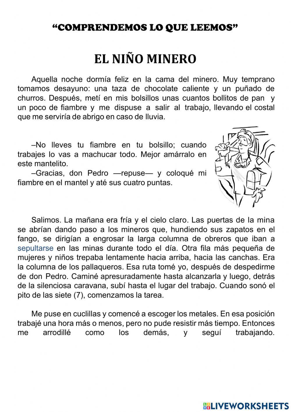 El niño minero (adaptación)