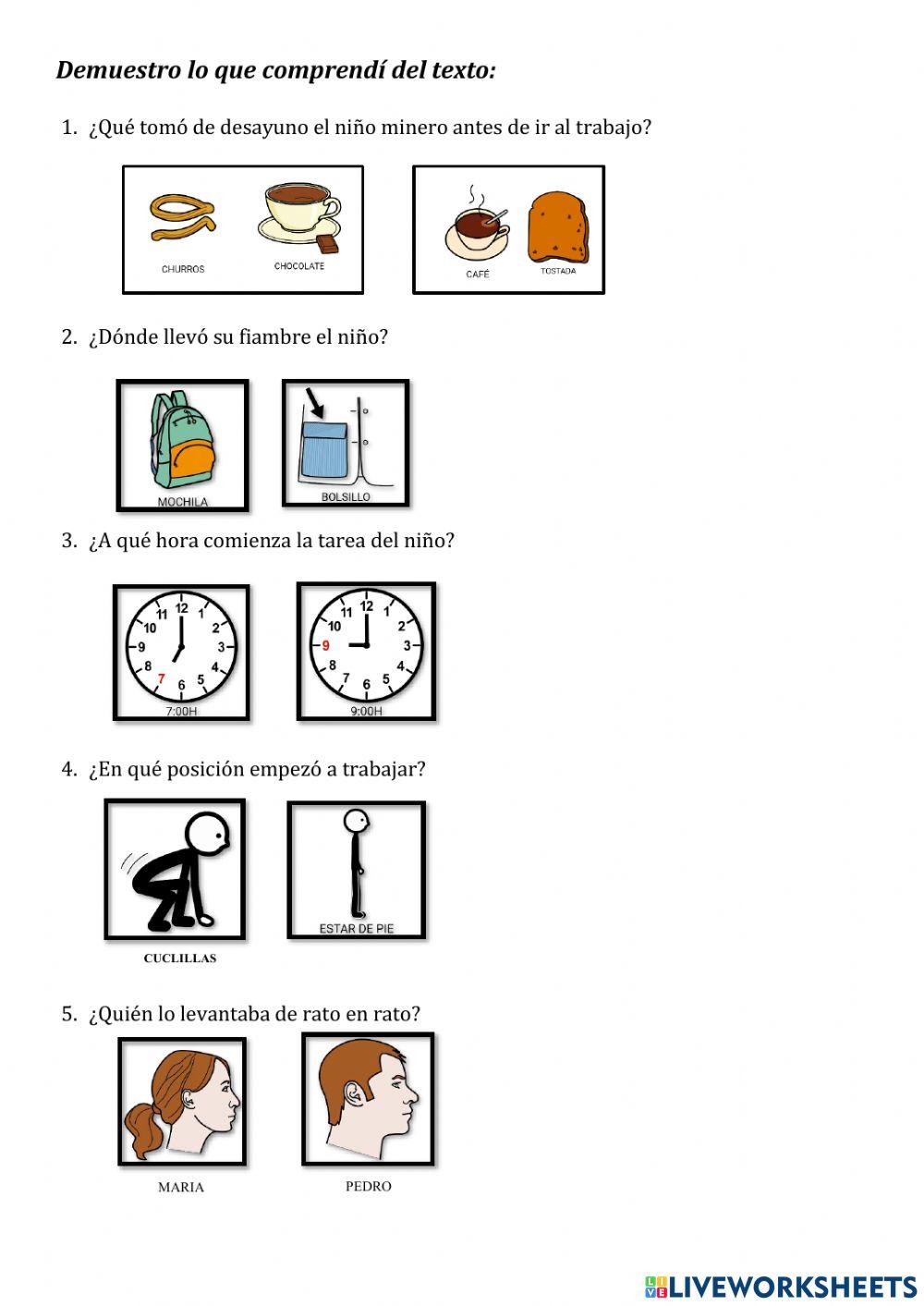 El niño minero (adaptación)