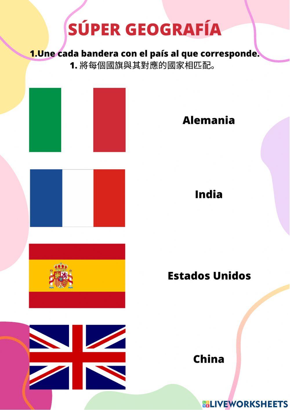 Ficha sobre geografía