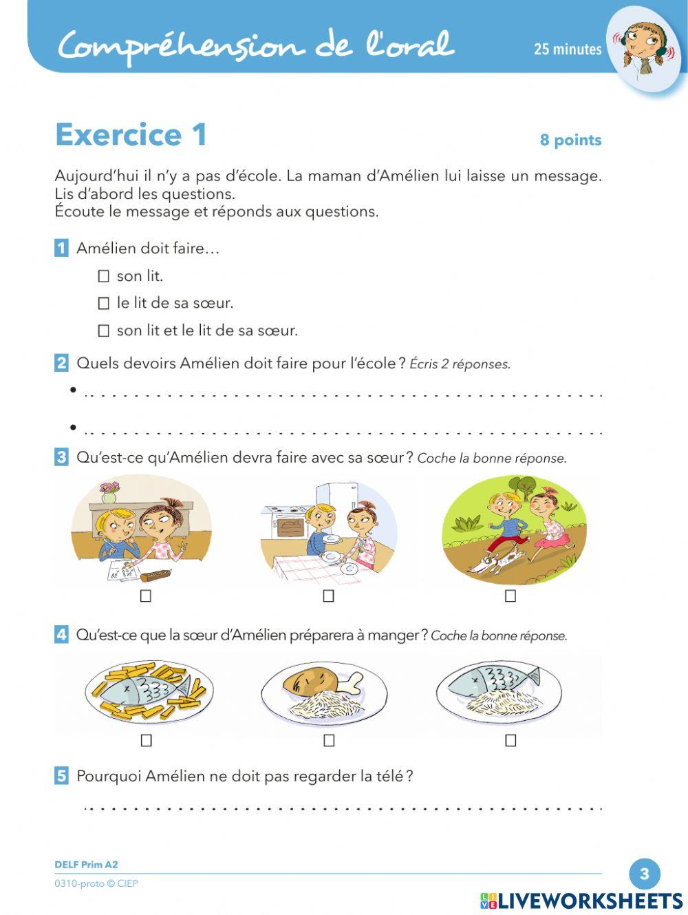 comprehension-de-l-oral-online-exercise-for-live-worksheets