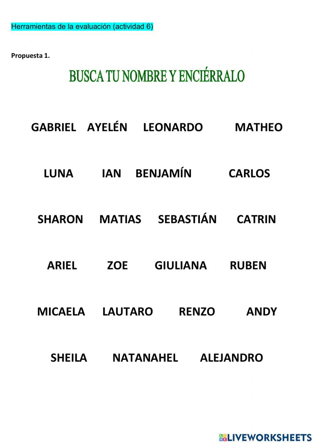 Ejemplos de Evaluación