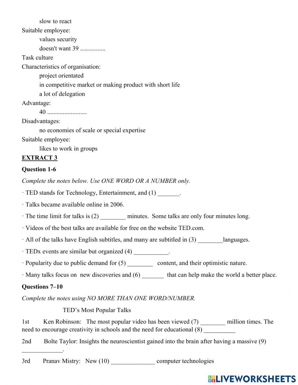 Listening practice 1