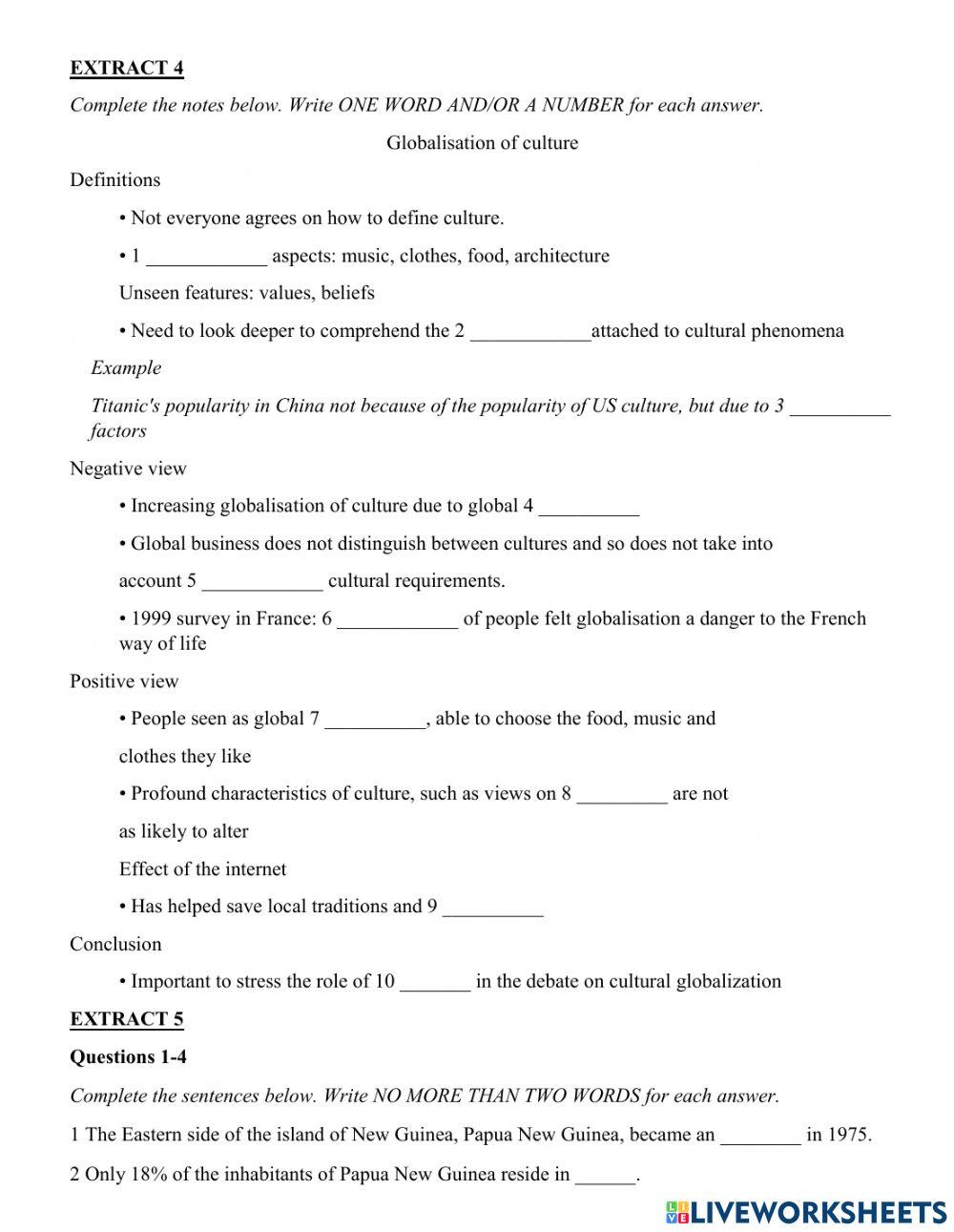 Listening practice 1