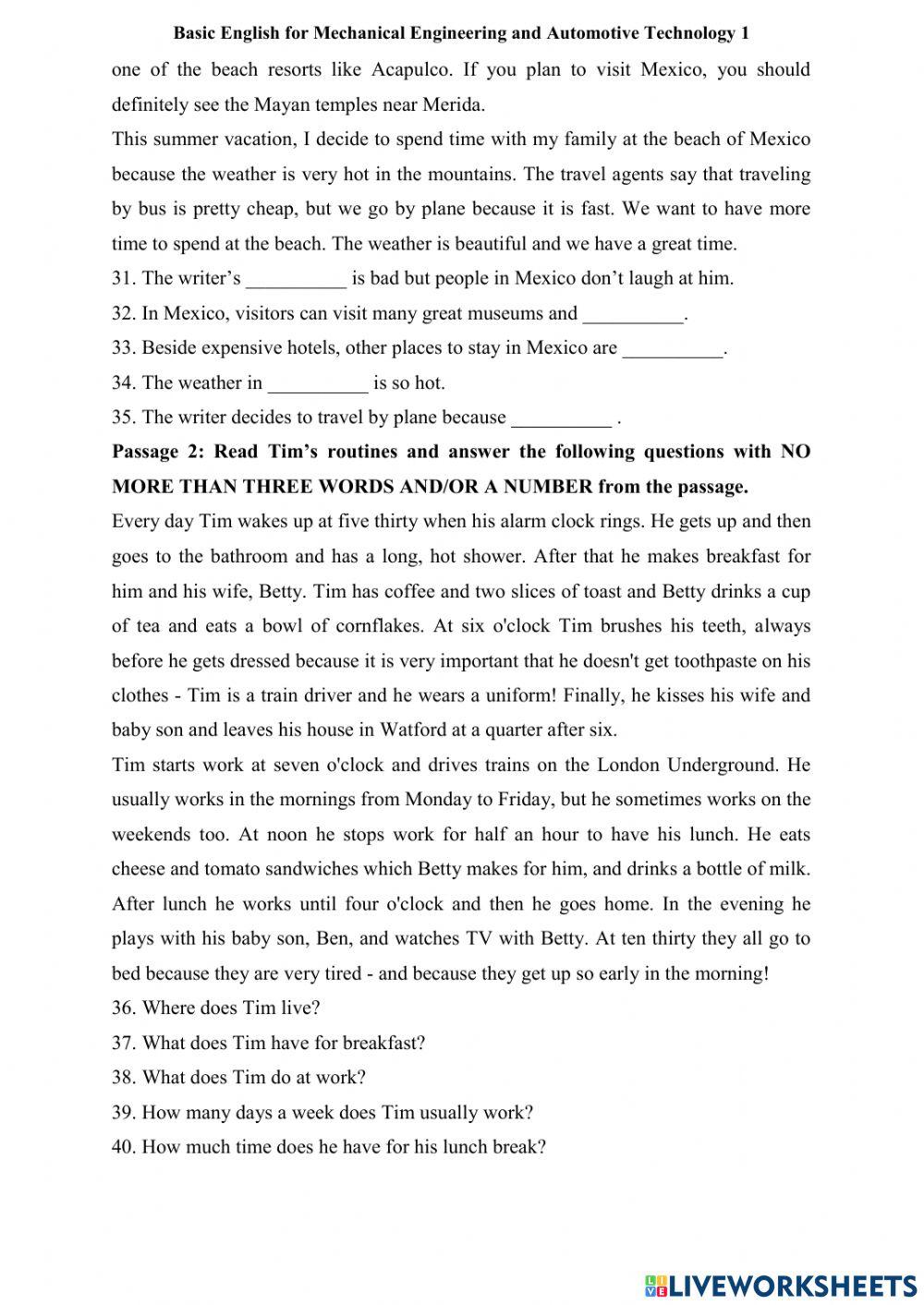 Sample Test 1 TACKOT1