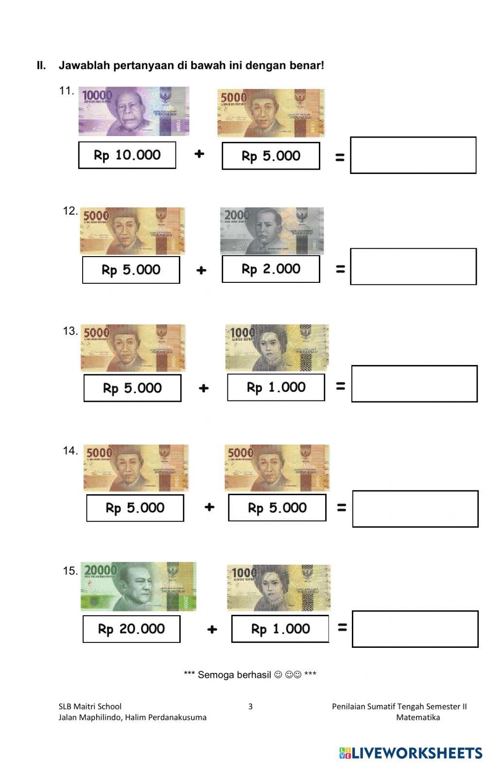 Penilaian Sumatif Tengah Semester II