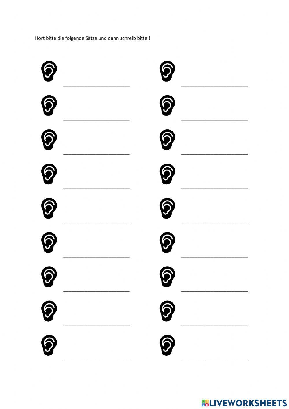Hören - waren und hatten