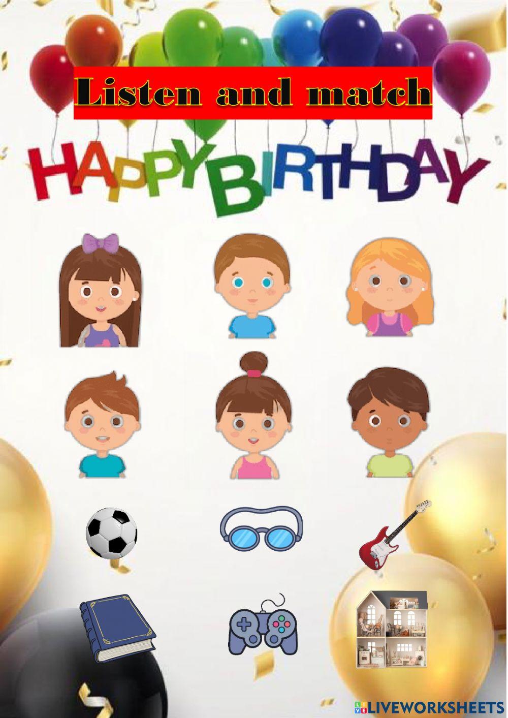 Birthday presents + likes