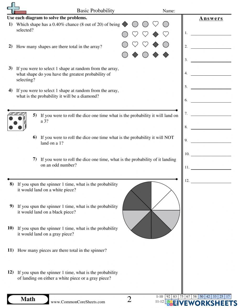 5380132 | Probability | Nene Uzu | LiveWorksheets