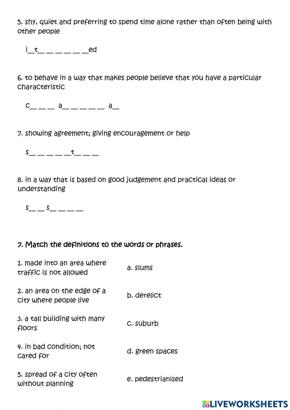 Cities, Buildings and Places