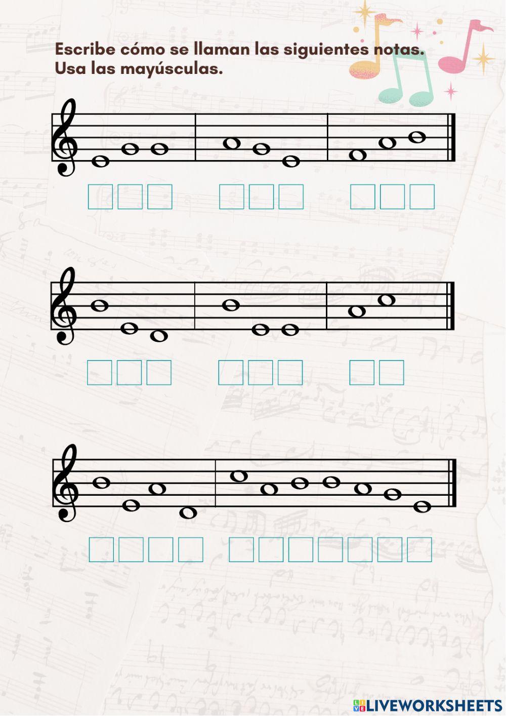 Música: notas e instrumentos