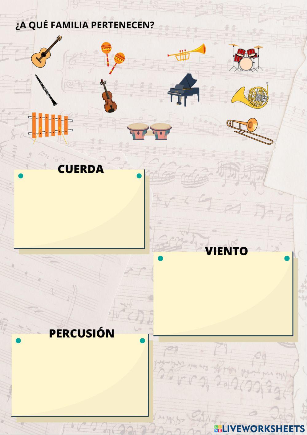 Música: notas e instrumentos