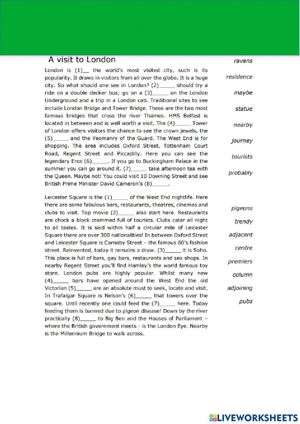 A visit to London - old article