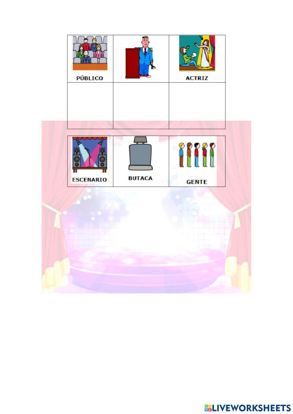 ¿Quién trabaja en el teatro?