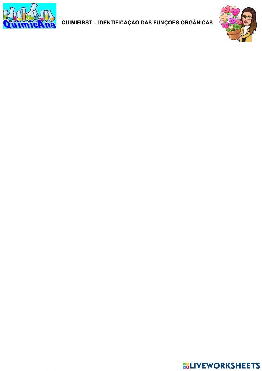 Quimifirst - Identificação de Funções Orgânicas