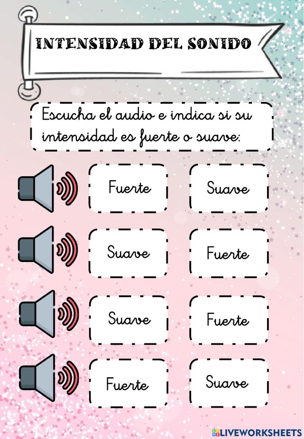 Intensidad sonido Intensidad sonido