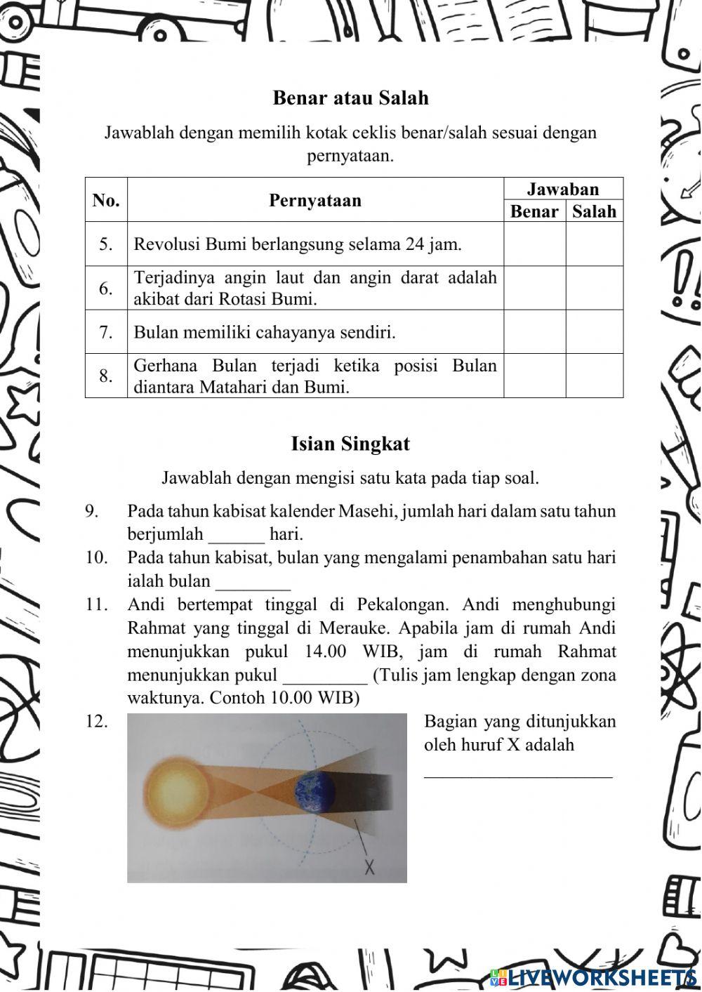 Rotasi dan Revolusi Bumi