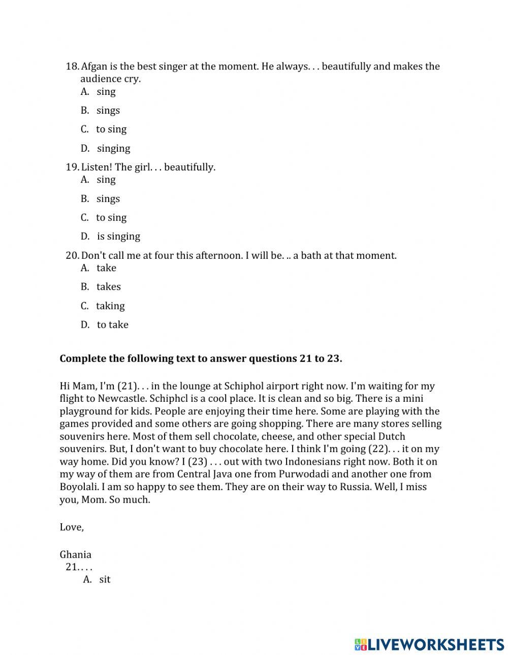 Pts bahasa inggris s.genap