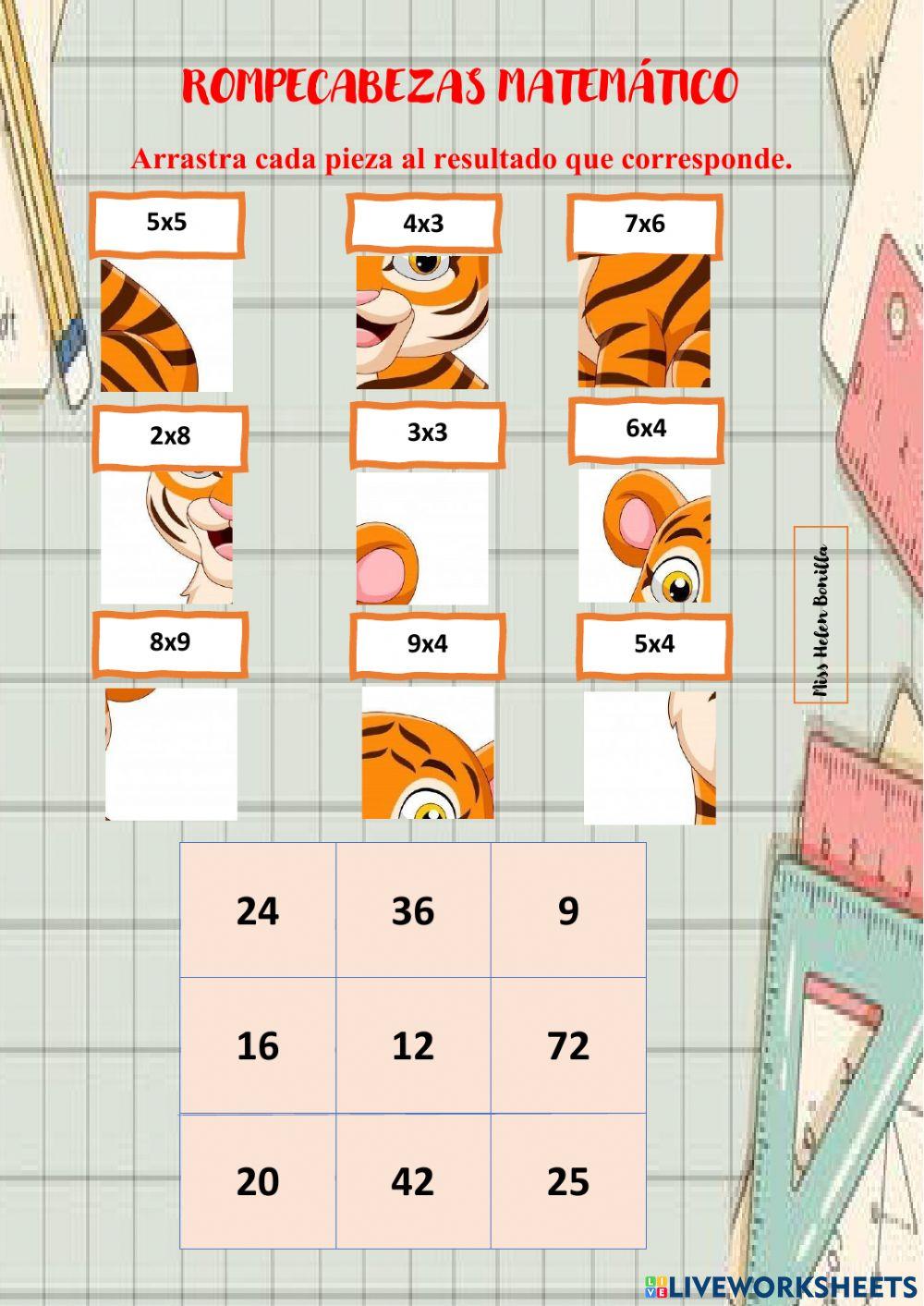 Rompecabezas matematico