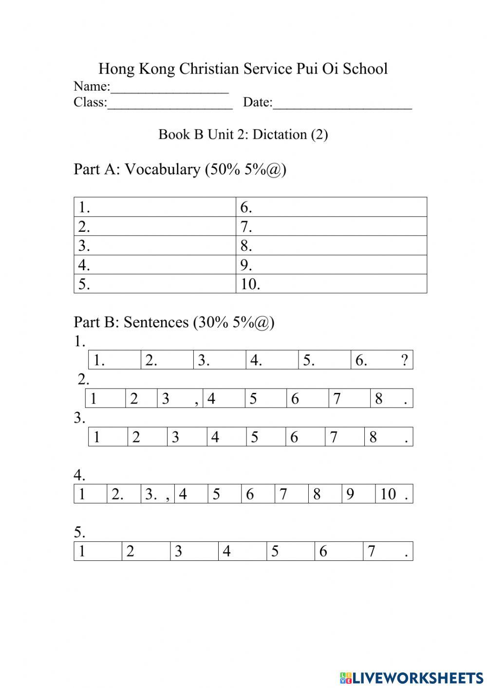 Book B Dict 2 listening