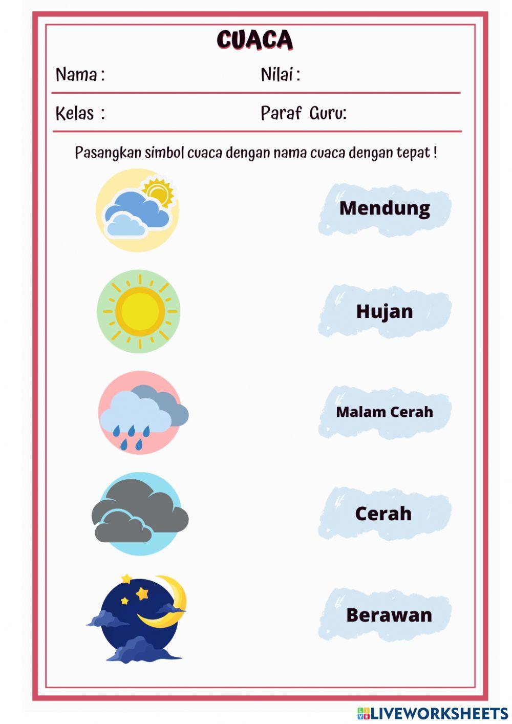 Soal tentang cuaca kelas 3