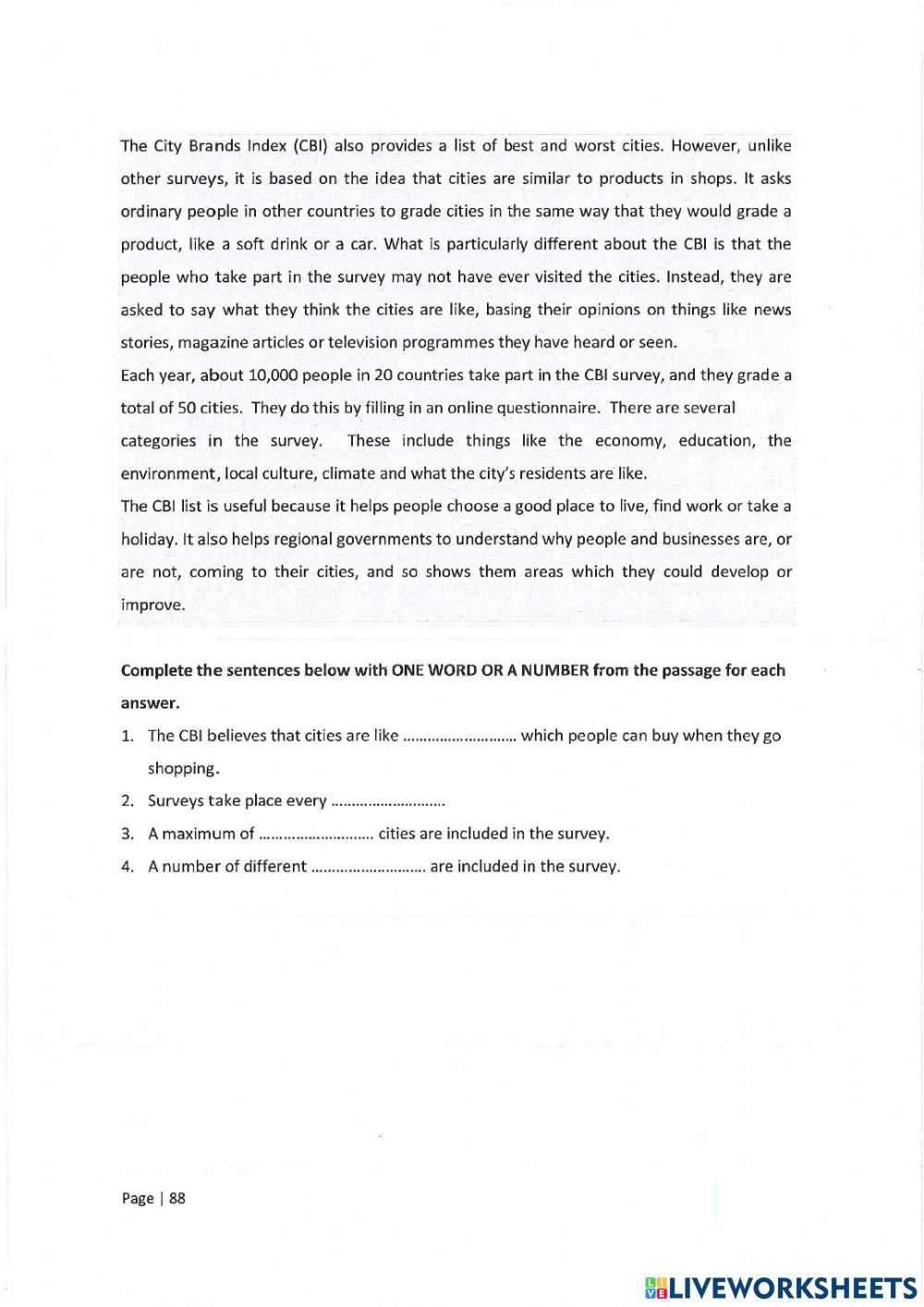 Reading practice 01 - sentence completion (pre)