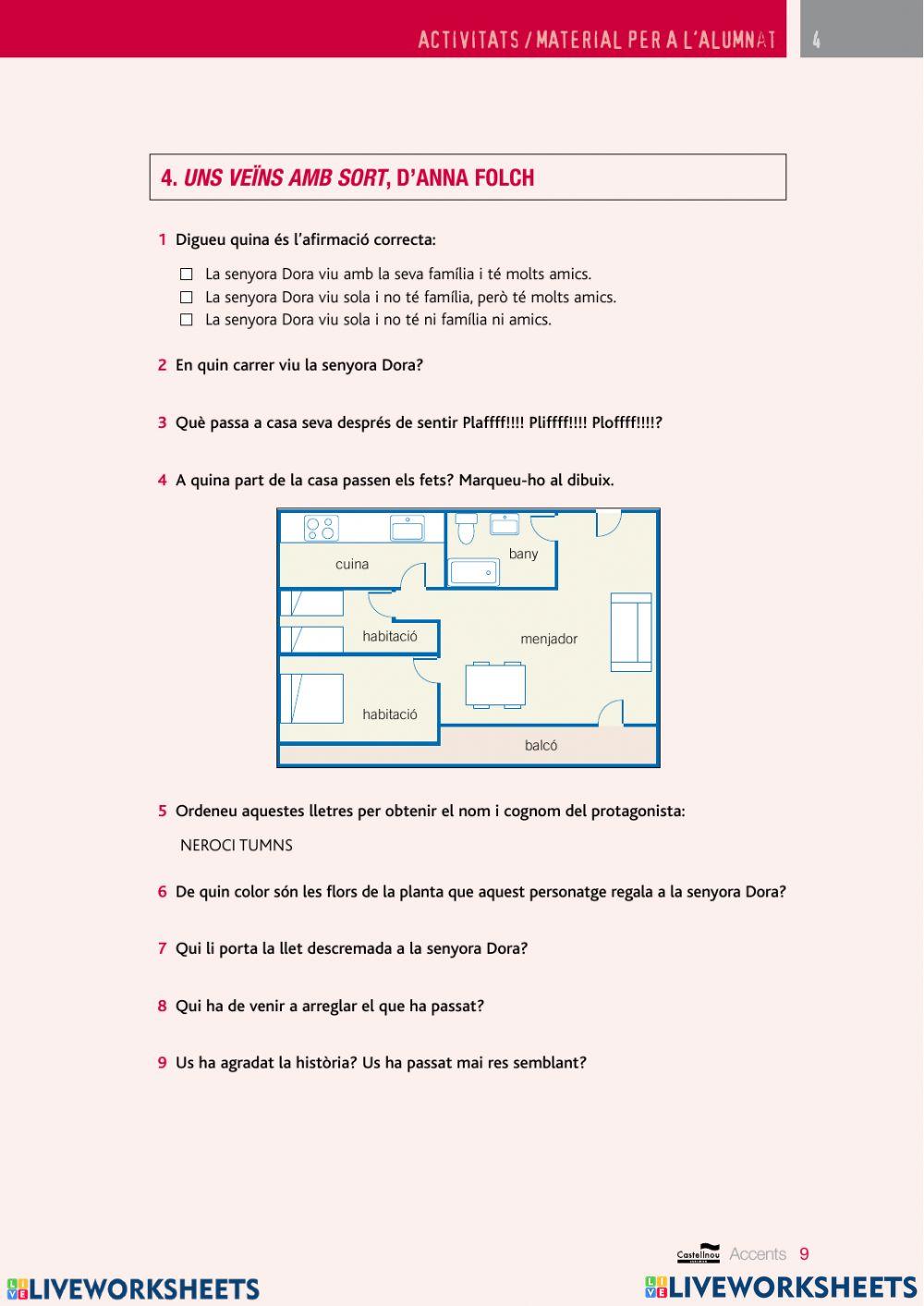 4. Uns veïns amb sort. Contes Accents