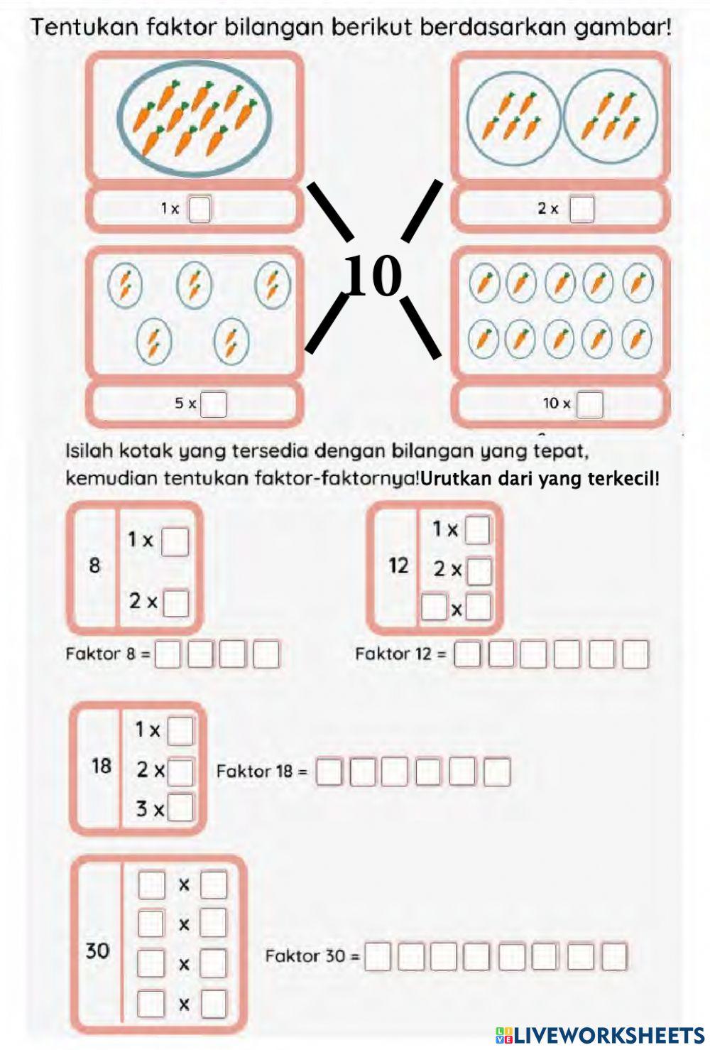 Latihan Faktor Bilangan