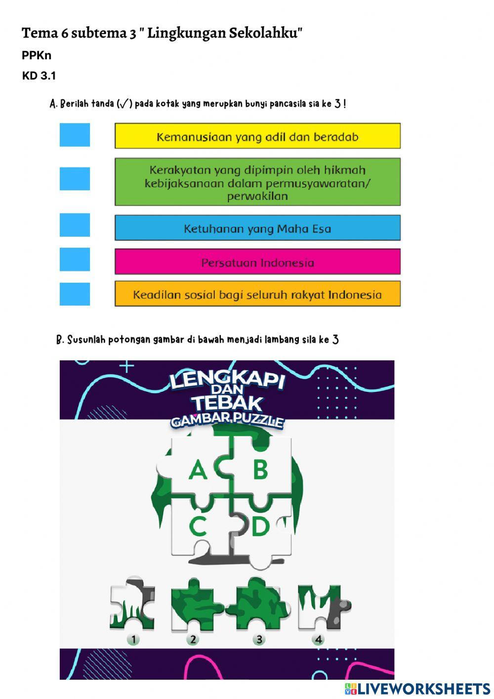 LKPD PPKn kelas 1 sd