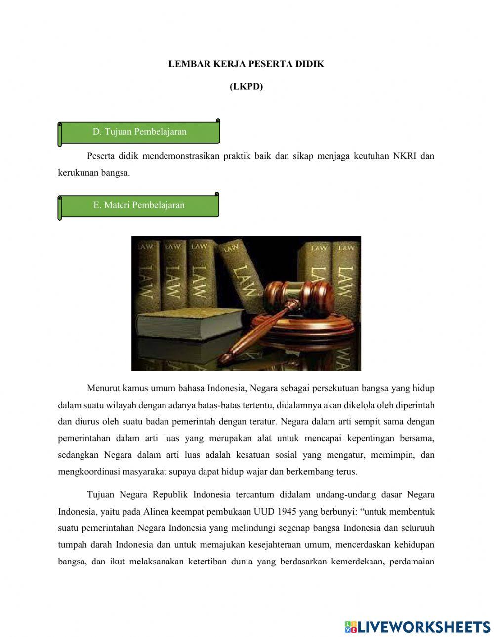 Menjaga keutuhan NKRI