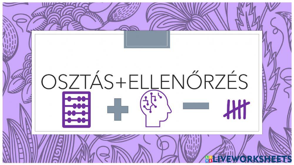 Osztás ellenőrzéssel