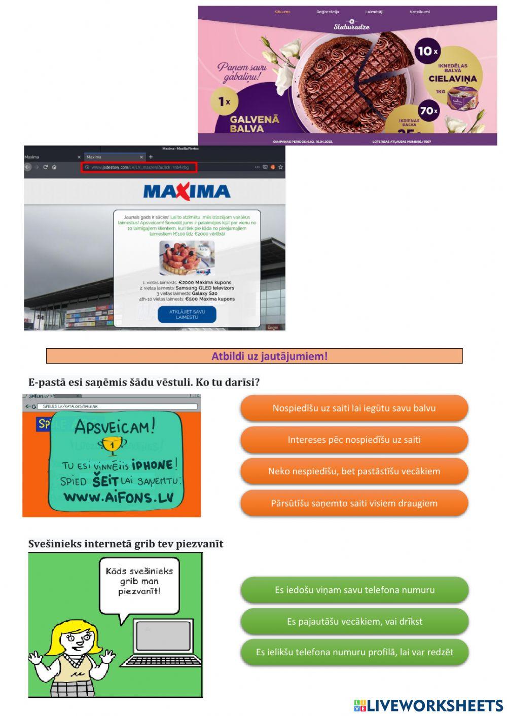 3.kl. Droša saziņa internetā