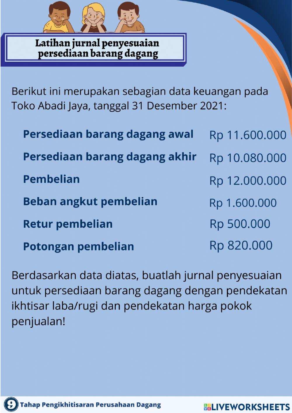 E-lkpd akuntansi tahap pengikhtisaran bagian 2 (jurnal penyesuaian)