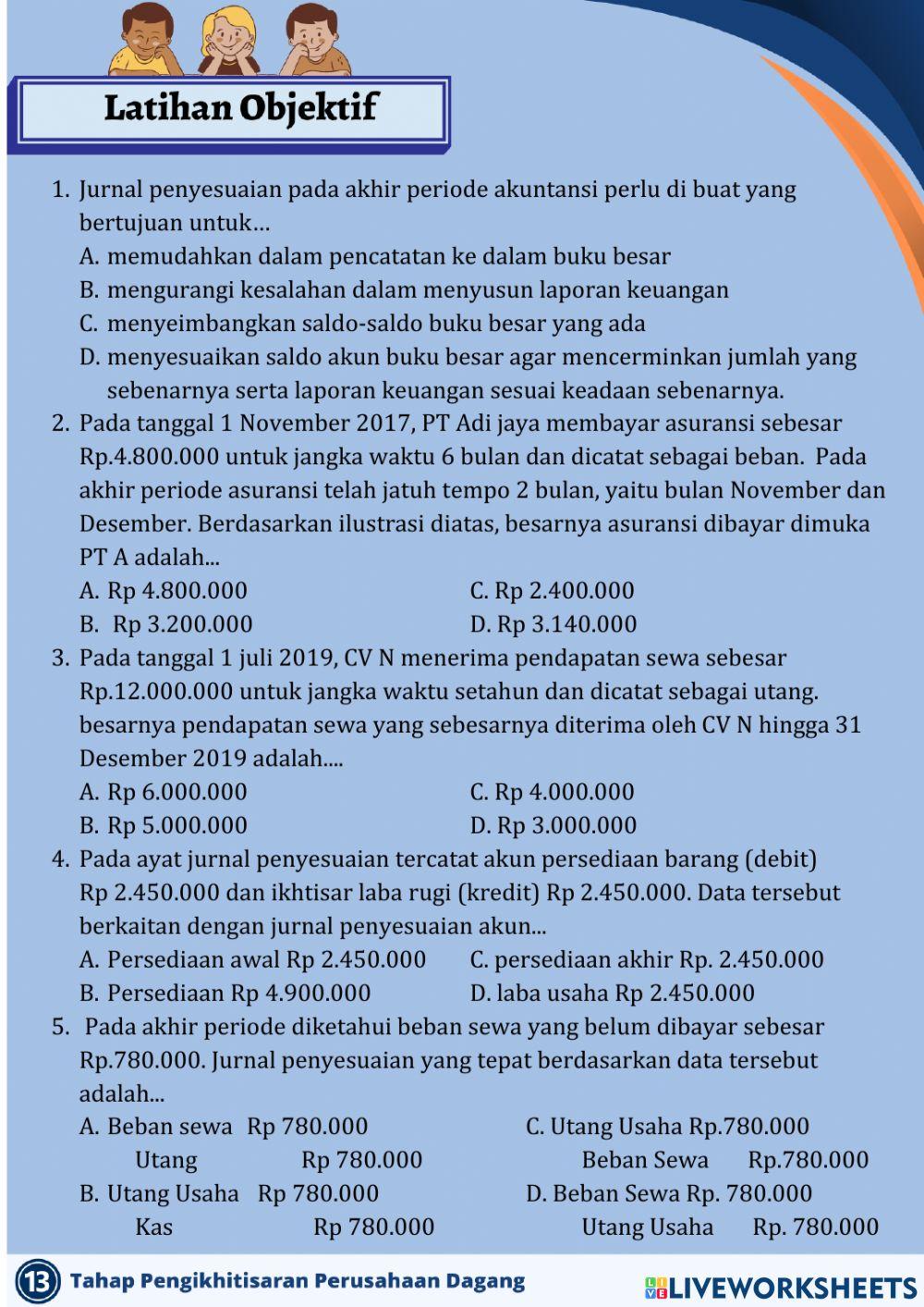 E-lkpd akuntansi tahap pengikhtisaran bagian 2 (jurnal penyesuaian)