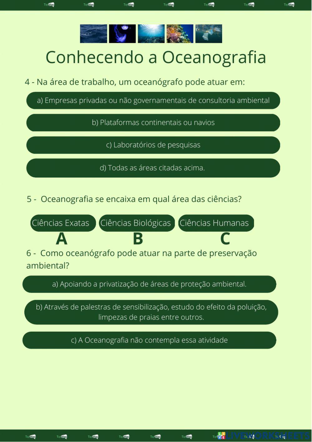 Conhecendo a Oceanografia