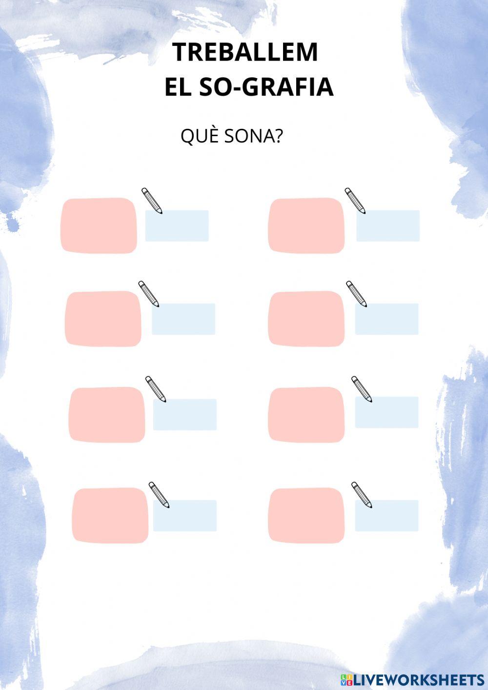 Escolta i escriu les sil·labes