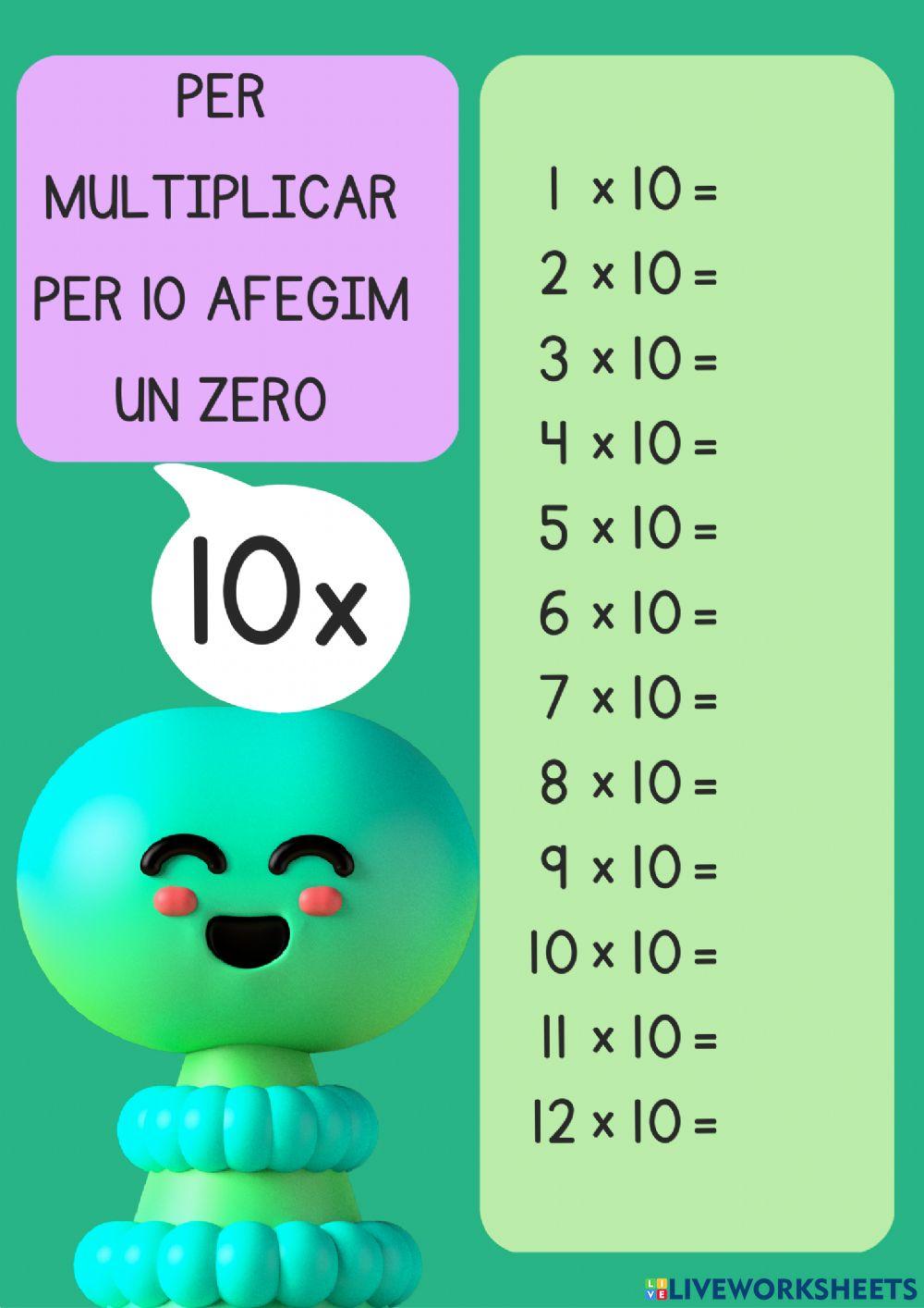 Multiplicar per 10