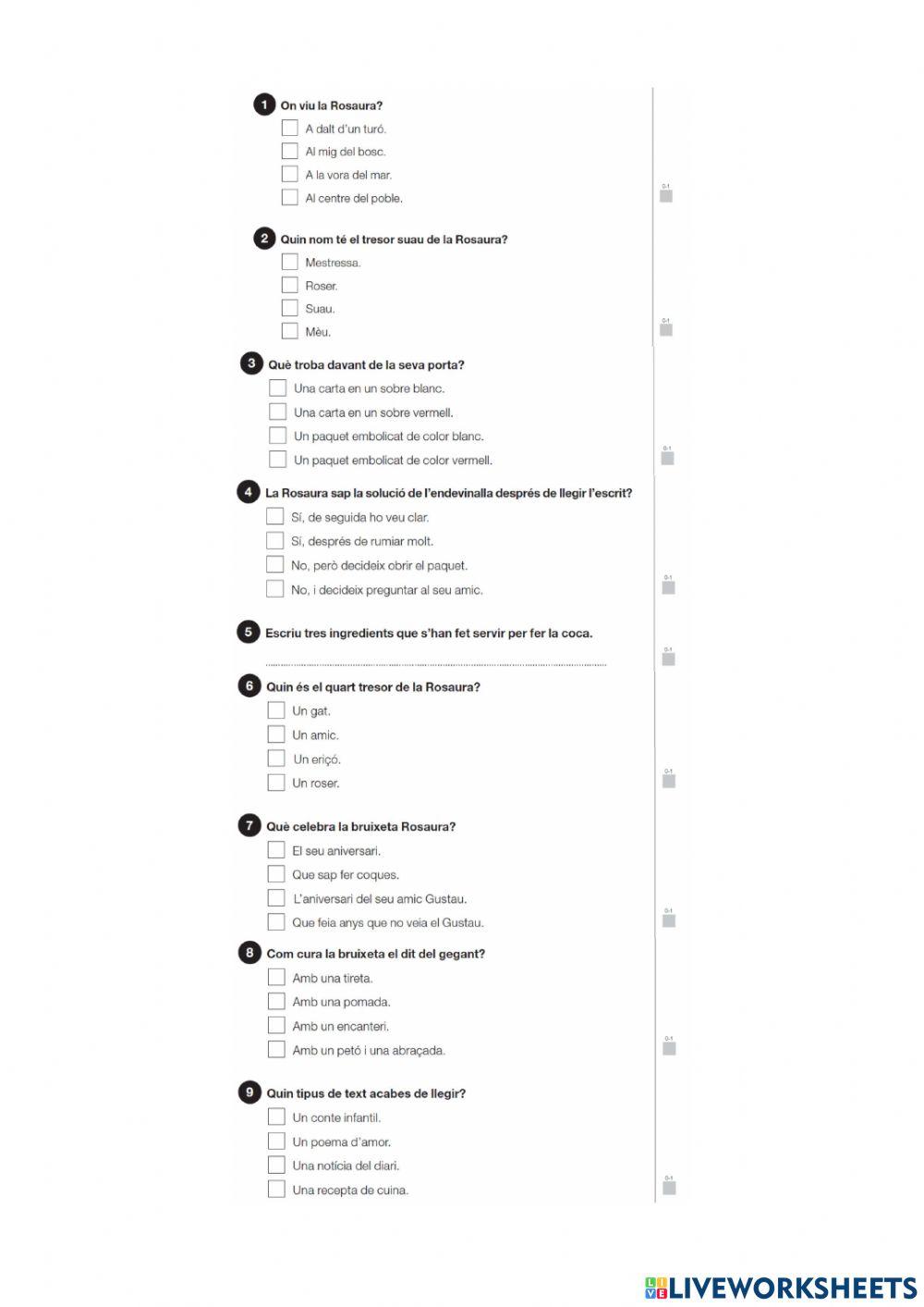 Comprensió Lectora Proves Diagnòstiques 3r 2017 2018