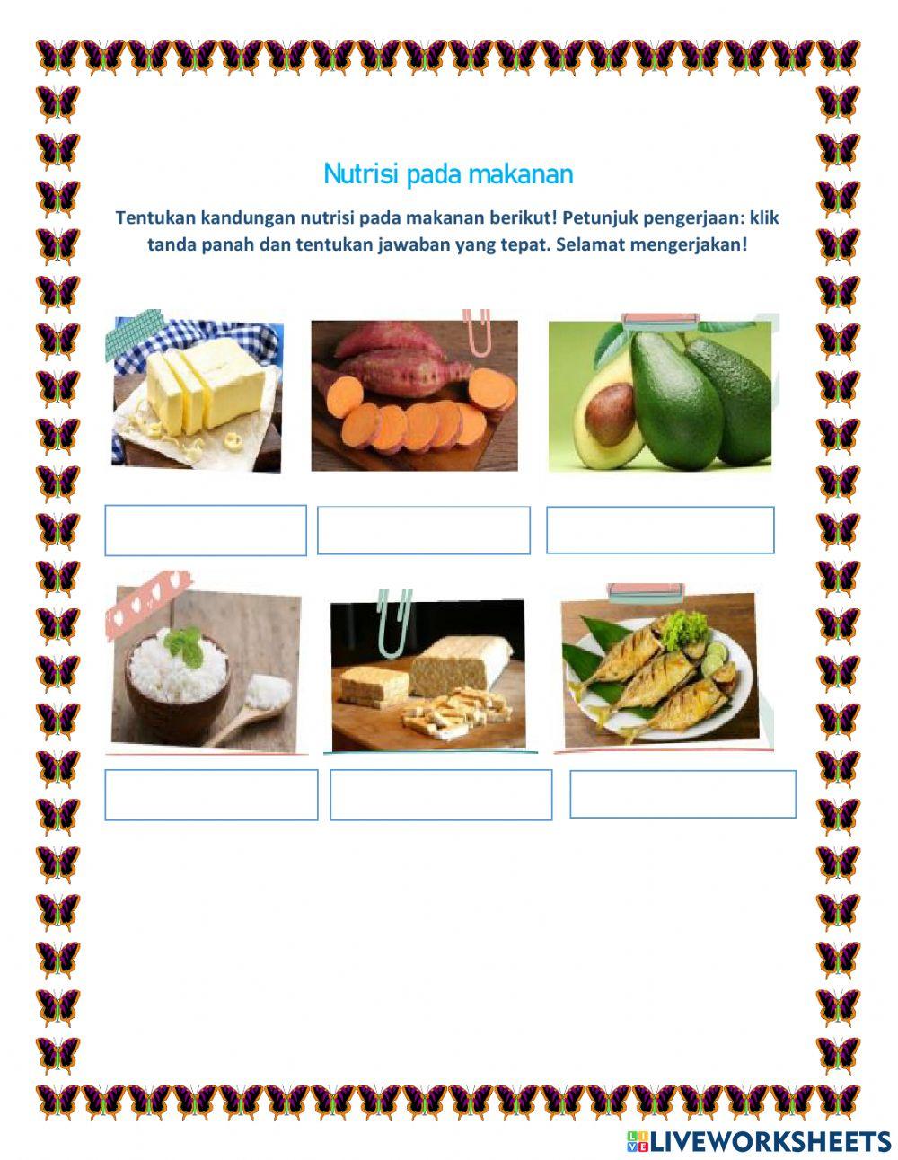 Nutrisi pada makanan