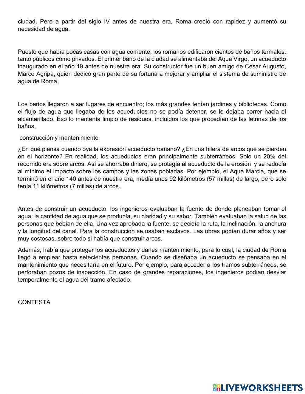 calidad de de vida y acueductos