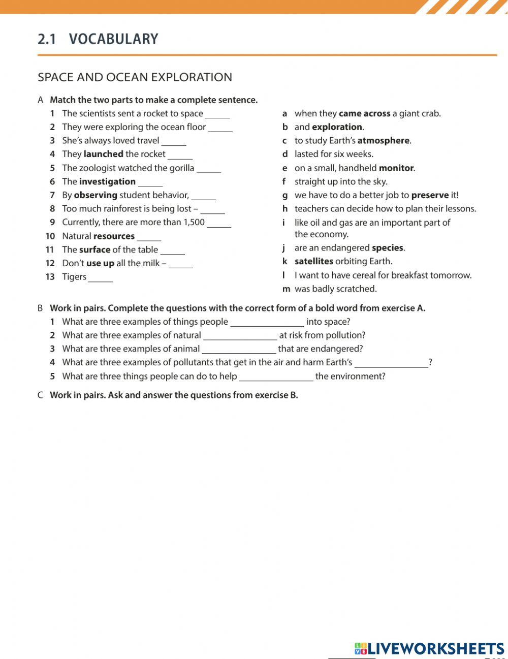 Level v unit 2 handout 1