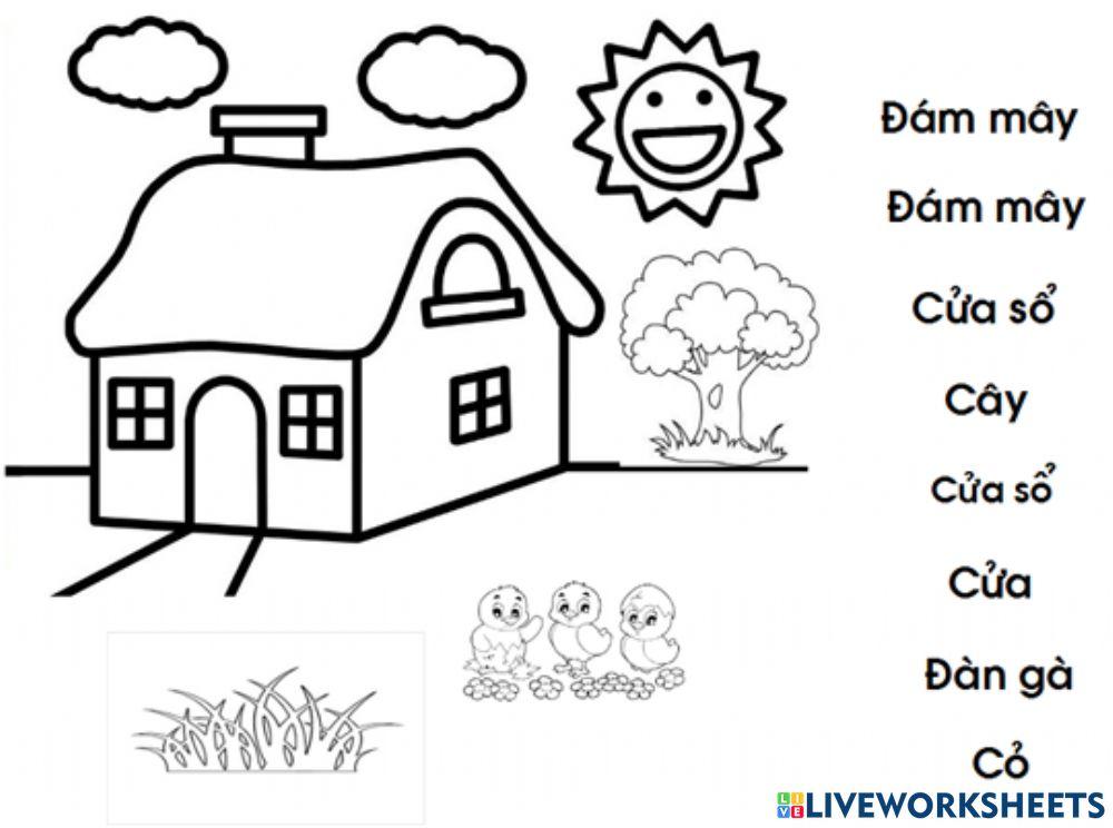 Tìm từ tương ứng với hình